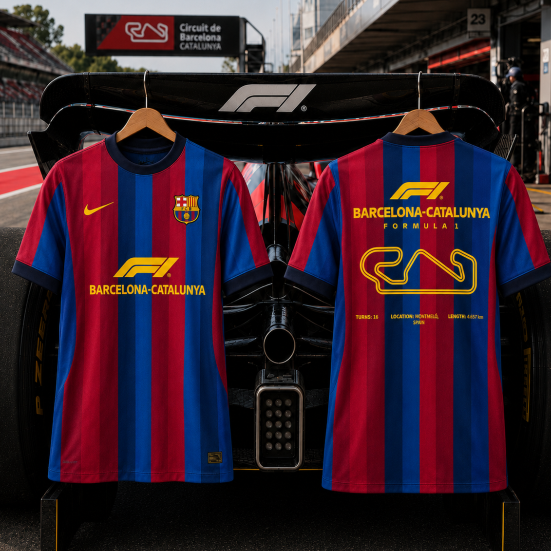 Camiseta F1 Barcelona x Barça