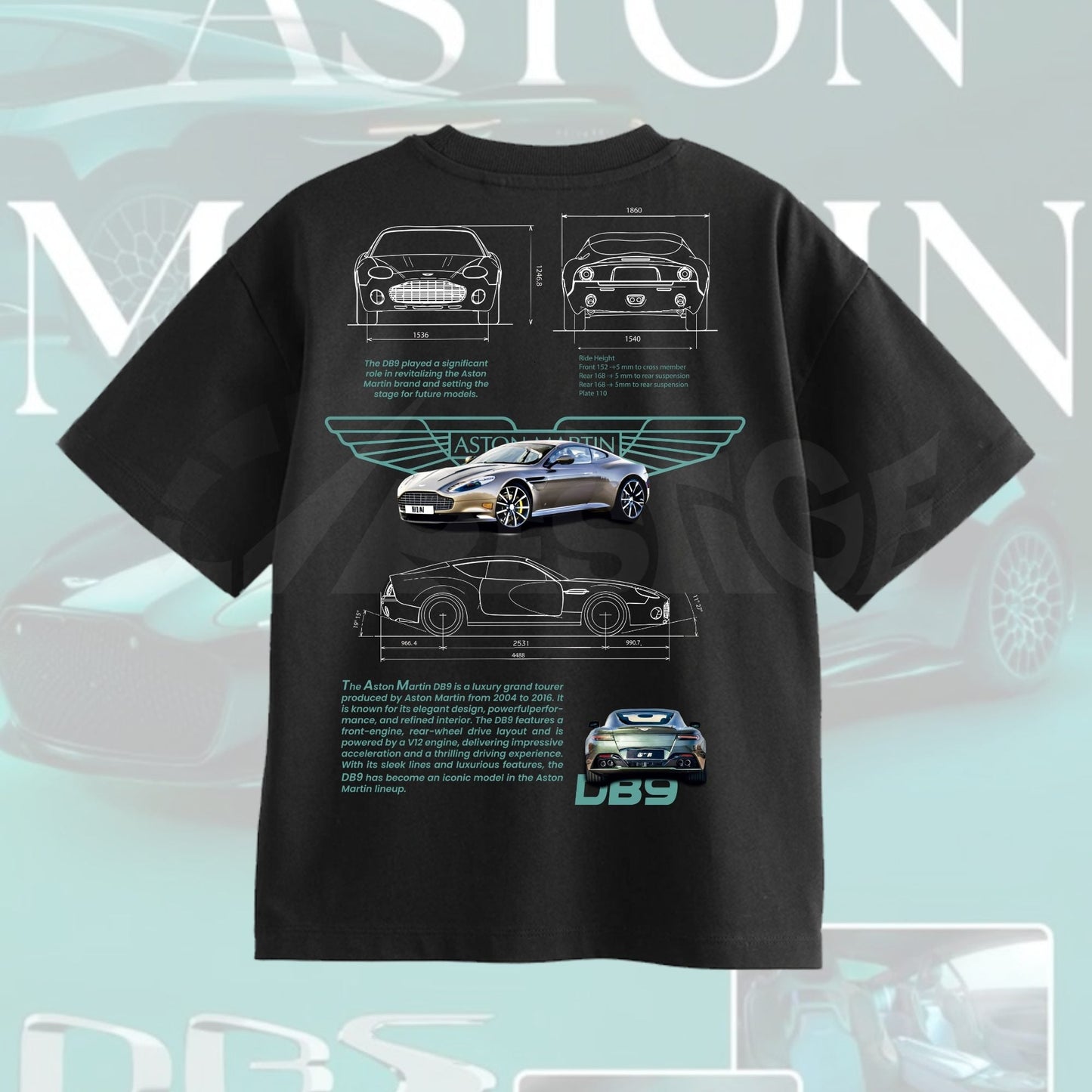 Camiseta DB9 240gsm